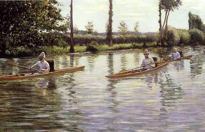 Le barche a remi da Gustave Caillebotte